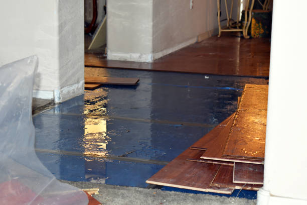 Professional Water Damage Restoration technician working in Polk, PA
